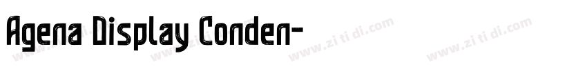 Agena Display Conden字体转换